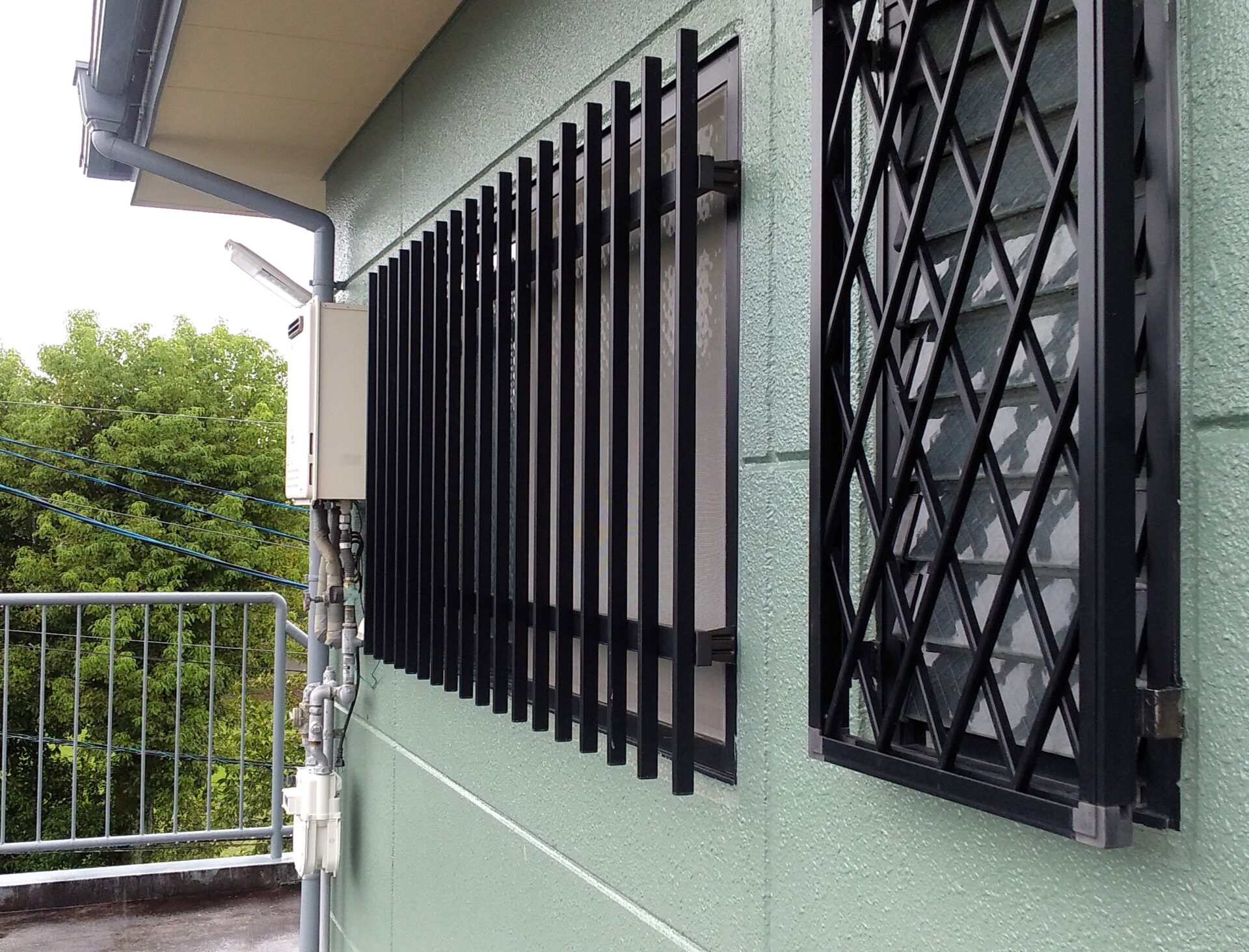 防犯対策を施しています(外観)