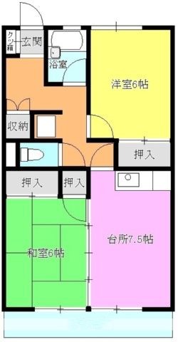 2LDKで、収納が多いお部屋となります(外観) 2LDKで、収納が多いお部屋となります(外観)