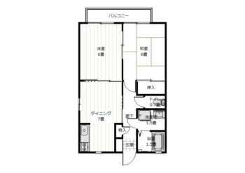 和室は洋室になってます(間取)