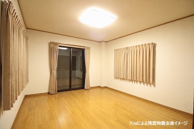 1階奥の左側にある洋室です。 1階奥の左側にある洋室です。