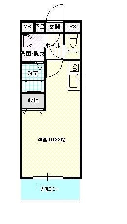 実際の間取りは反転タイプ 実際の間取りは反転タイプ
